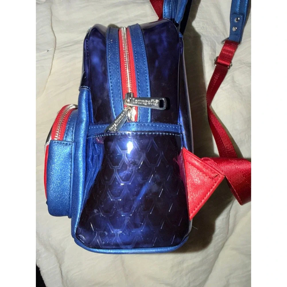 Marvel Infinity Saga Captain America Mini Backpack shines Metallic look